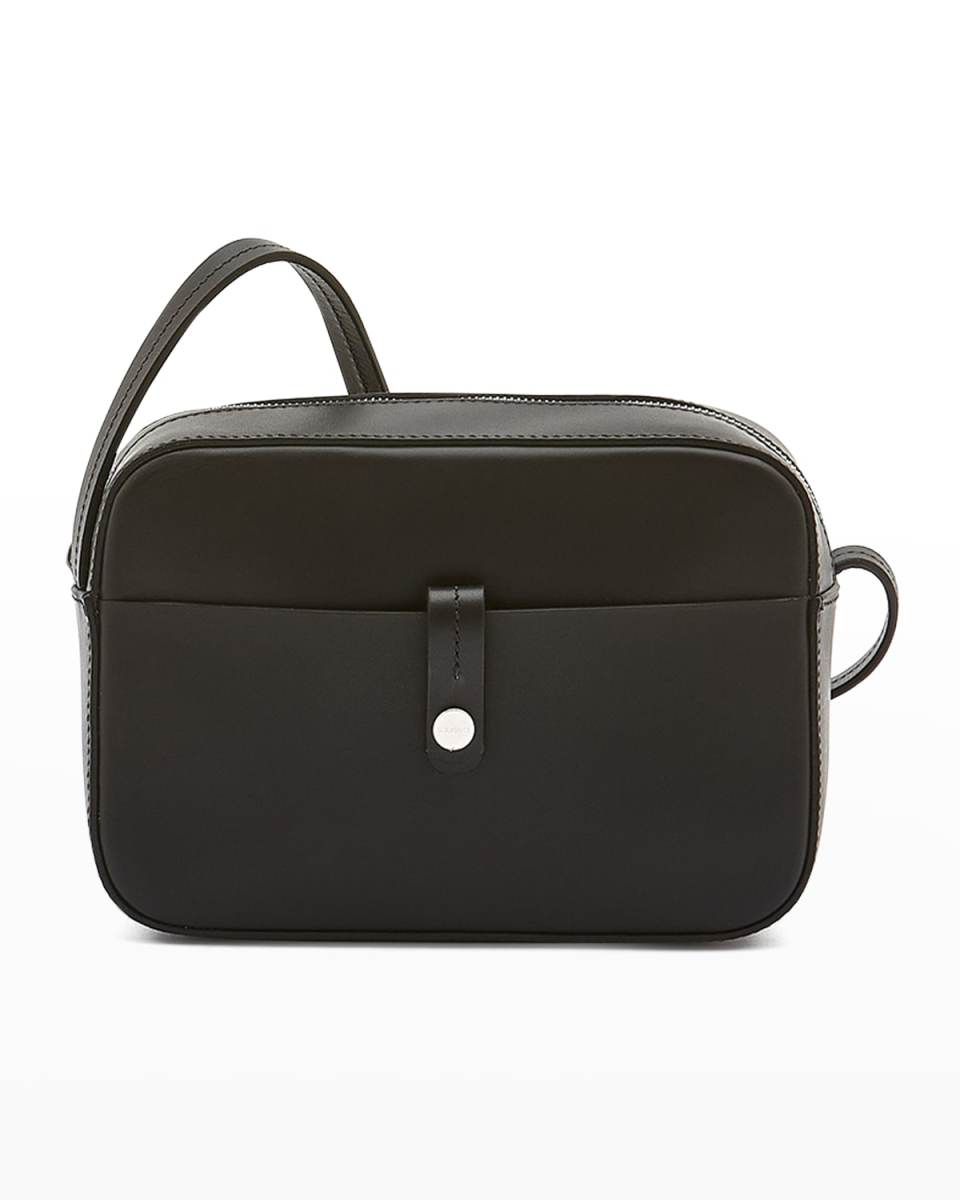 Tondina Leather Camera Crossbody Bag